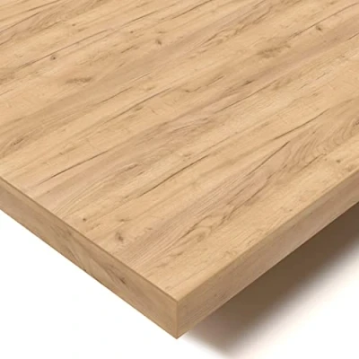 Bild av POKAR Bordsskiva, Massivt Köksbord, Matbord, Guld Craft Ek, 175 x 80 2,5 cm