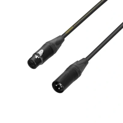 Bild av AH Cables KM10FMBLK XLR kontaktkabel [1x kontakt 1x kontakt] 10,00 m Svart