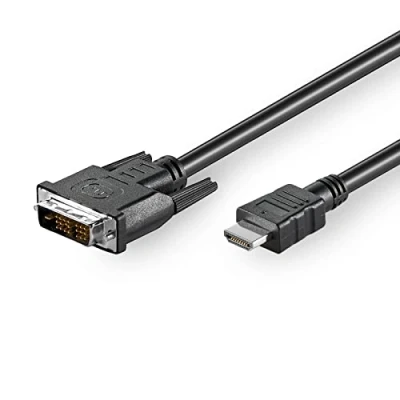 Bild av Goobay 50580 DVI D/HDMI kabel, nickelpläterad, svart, 2 m kabellängd