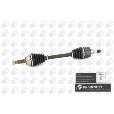 Bild av BGA DS2301L Arbre de transmission Essieu avant gauche 630, 630 FORD: Focus Mk1 3/5 portes, FIESTA 5, Break