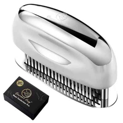 Bild av köttmjukgörare med ultravassa blad Steaker av 100 % rostfritt stål Meat Tenderizer för att göra delikata nötkött/kyckling/gris/kalv/biff diskmaskinssäker