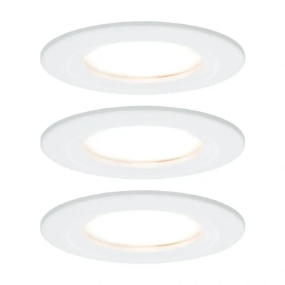 Bild av Paulmann LED infälld spot Nova Coin 3 vit rund dimbar