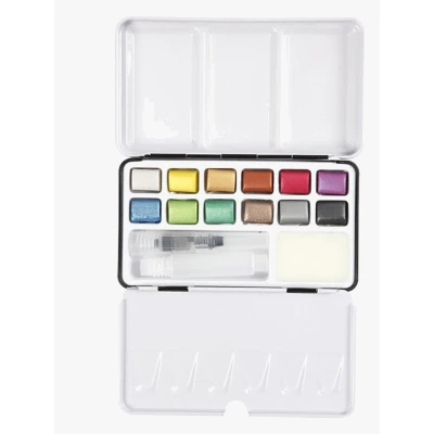 Bild av Pigment Art Proff Aqua Akvarellfärger 12 Färger