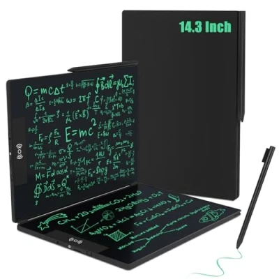 Bild av LCD skrivplatta, Czemo14,3 tum vikbar målningstavla för vuxna kontor, digital ritplatta med 0,5 mm monokroma linjer, skrivblock anteckningar, memo, att göra listor, skisser
