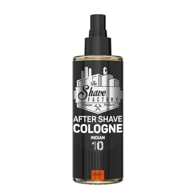 Bild av The Shave Factory After Cologne En Doftande Essens för Oklanderlig Skötsel Efter Rakning Långvarig Känsla av Friskhet och Komfort (250ML, 10 Indian)