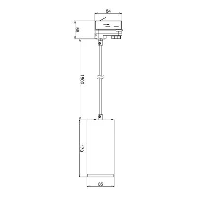 Bild av Deko Light LED pendellampa Lucea 3 krets 15W vit