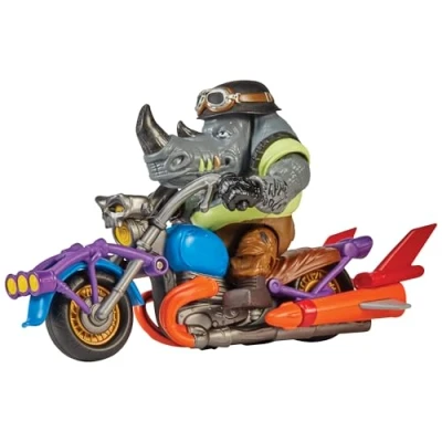 Bild av Teenage Mutant Ninja Turtles 83447 Mayhem Chopper Cycle med exklusiv Rocksteady figur. Perfekt present för pojkar 4 till 7 år och TMNT fans