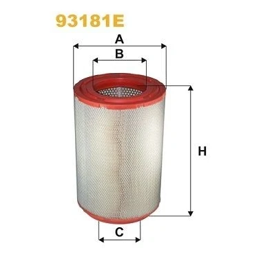 Bild av WIX FILTERS 93181E Filtre à air 465 309 Cartouche filtrante SCANIA: 4 series, P,G,R,T series