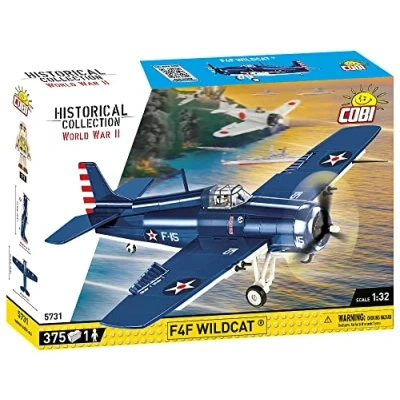 Bild av COBI F4F Wildcat Northrop Grumman, Byggklossar, 3 År, Plast, 375 styck