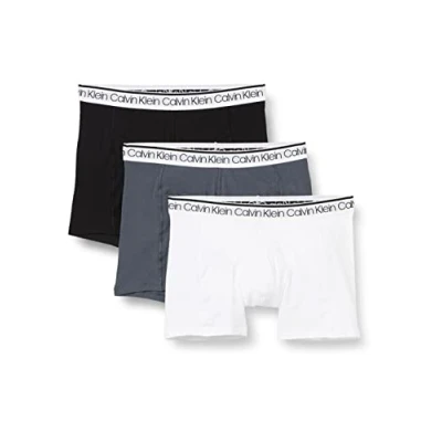 Bild av Calvin Klein boxershorts för män (förpackning med 3), Flerfärgad (svart/vit/turbulens), XL