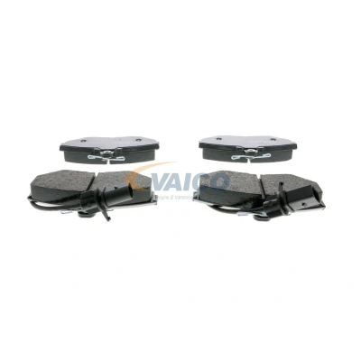Bild av VAICO V10 8137 Jeu de plaquettes frein Q+, Première Monte Essieu avant contact signal d&#039;usure inclus AUDI: A4 B7 Avant, Berline