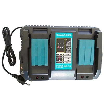 Bild av Batteri Laddare för Makita DC18RD 196933 6 Snabbladdare Dubbel 14.4V BL1415 BL1415N BL1430 BL1440 BL1450 und 18V BL1815 BL1815N BL1830 B BL1840 BL1850 BL1860