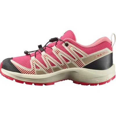 Bild av Salomon XA PRO V8 Waterproof Unisex Hikingskor för barn, Storlek: 31, Rouge red/vanilla ice/flamingo pink Textil/syntet