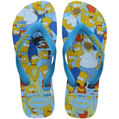 Bild av Havaianas Simpsons Unisex Badsandaler, Storlek: 39 40, Turquoise Konstmaterial
