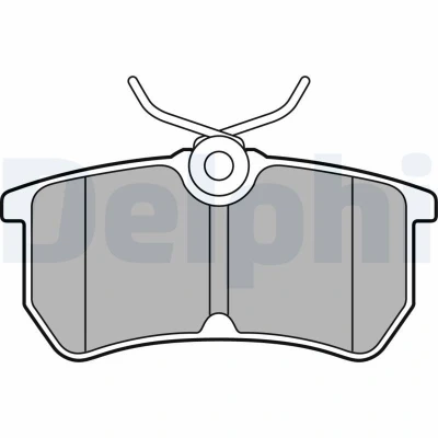 Bild av DELPHI LP2480 Jeu de plaquettes frein non préparé pour indicateur d&#039;usure avec tôle anti bruit accessoires FORD: FIESTA 6, 6 Van