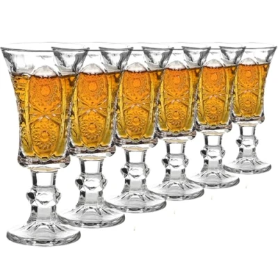Bild av JAIEF 45 ml Sherry glas, blyfritt klara tunga bas shotglas (6 stycken)