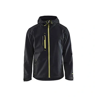 Bild av SOFTSHELLJACKA 4949 2517 SVART/VARSELGUL XL Beijerbygg Byggmaterial