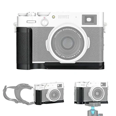 Bild av JJC Metallhandtag för Fujifilm Fuji X100V X100F kamera schweizisk Arca typ snabbmonteringsplatta halkfritt L handtag