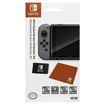 Bild av PDP Gaming Premium Ultra Guard Screen Protector Kit Thick Shatterproof Protector, Cloth, Applicator: Nintendo Switch