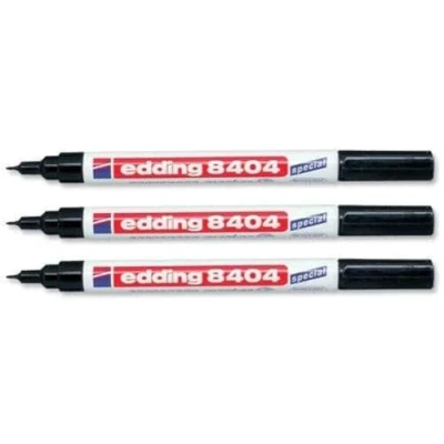 Bild av 3 x EDDING Aerospace markeringspenna 8404 permanent markör trädgårdsmarkörare svart bläck