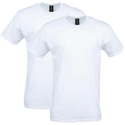 Bild av 64000 Gildan Softstyle kortärmad t shirt för män, Vitt, S