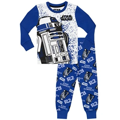 Bild av Star Wars Pojkar Pyjamas Smal Passform R2D2 Blå 128