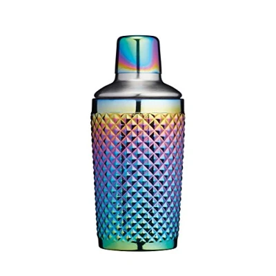 Bild av BarCraft Cocktailshaker, 300 ml, Glas, Regnbågsskimrande, BCCSSTUDRBOW