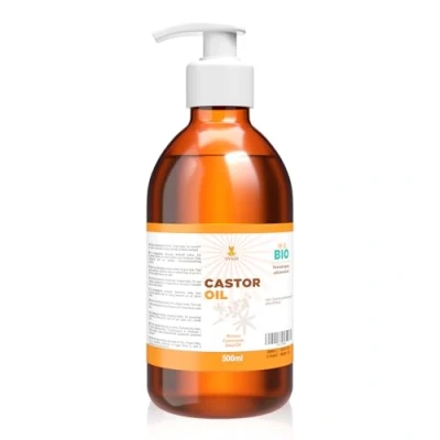 Bild av Snadi Ren Ekologisk Ricinolja 500 ml Kallpressad Antioxidant och Anti Aging Fuktgivande för Torr Hud Torrt Hår Idealisk Ögonfransar Skägg Castor Oil