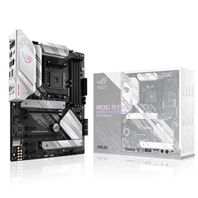 Bild av ASUS ROG STRIX B550 A GAMING AMD Ryzen AM4 ATX moderkort (PCIe 4.0, 14 faser, Intel 2.5 Gb Ethernet, 2xM.2, brusreducerande mikrofon med AI, USB 3.2 Gen 2, Aura Sync RGB)