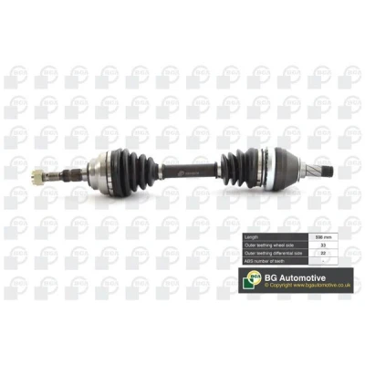Bild av BGA DS9505L Arbre de transmission Essieu avant gauche 597 OPEL: Zafira A, Astra G CC, Coupe, VAUXHALL: Mk4 CC