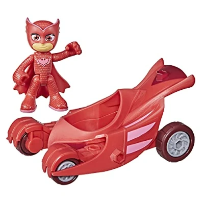 Bild av PJ Masker uggla glidare förskoleleksak, Owlette bil med actionfigur för barn i åldrarna 3 år och uppåt flerfärgad F2129