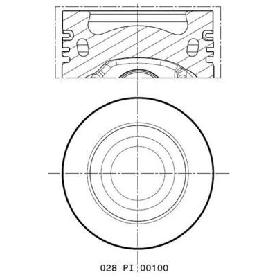 Bild av Kolv MAHLE 028 PI 00100 002