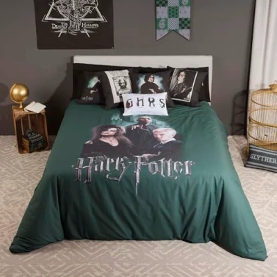 Bild av BELUM Påslakan Harry Potter Microsaten för 120 säng Mått Produkt: (200X200 cm.) Modell: Death Eaters