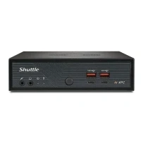 Bild av Shuttle Slim PC DN11H5, 1,35L storlek PC, Mini barebone, Intel® SoC, DDR5 SDRAM, PCI Express, 120 W