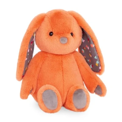 Bild av B. toys gosedjur hare supermjuk med långa öron mjuk leksak orange, baby och barnleksak för flickor pojkar från 0 månader