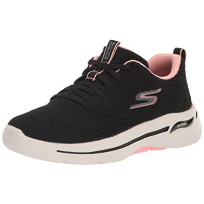 Bild av Skechers Dam Go Walk 4 Kindle låg topp sneakers, Svart rosa, 42 EU