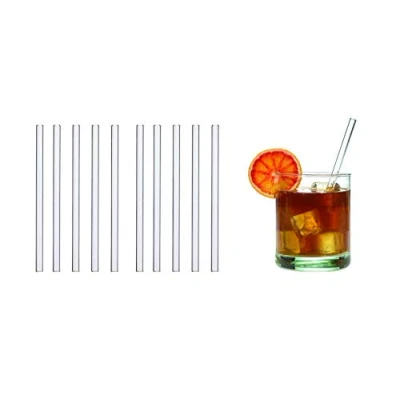 Bild av TFA Dostmann GlasWerk sugrör SHORT, i glas, 15cm, 10 st, 14.2015.10, transparent, uthållig produkt