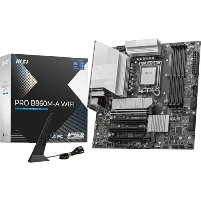 Bild av MSI PRO B860M A WIFI motherboard Micro ATX LGA1851 socket B860 Moderkort Intel DDR5 RAM