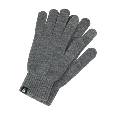Bild av Jack &amp; Jones Jacbarry Gloves Fingervantar, Storlek: One Size, Grey melange
