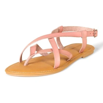 Bild av Amazon Essentials Casual Strappy Sandal för kvinnor, Dammig ros, 8 US Wide