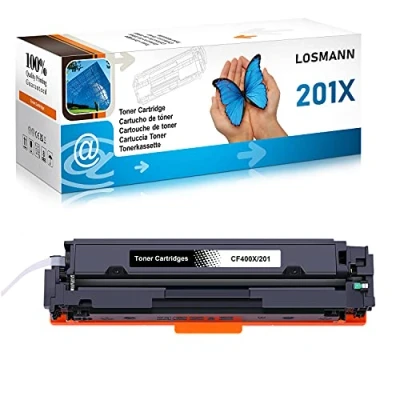 Bild av LOSMANN 1x Svart toner kompatibla med HP CF400X 201X CF400A 201A för Color LaserJet Pro M252dn M252dw M252n M270 serien M274dn MFP M277c6 M277dw M277n
