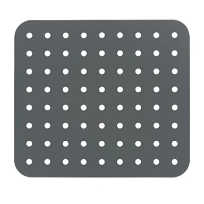 Bild av WENKO Fyrkantig diskbänksinsats i kristall, extra tjock diskhosmatta, skyddar mot repor, robust plast, 31 x 27,5 cm, grå