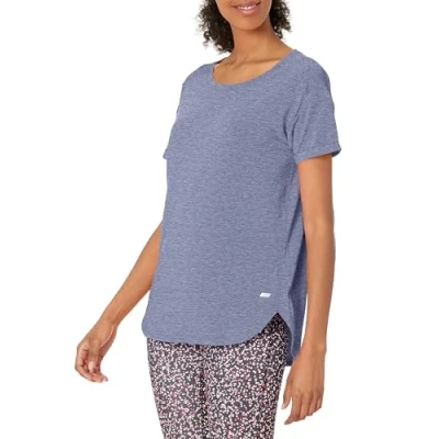 Bild av Amazon Essentials Women&#039;s Studio lätt T shirt med rund hals ledig passform (finns i plusstorlek), Blå ljung Nattskugga, XXL