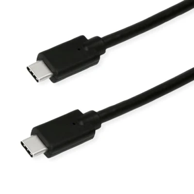 Bild av ROLINE Cable Green USB 3.2 Gen 2 x 2, Emark, C C, St/St, 20Gbit/s, 100 W, svart, m