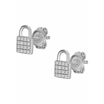 Bild av Fossil Stecker Örhänge, Storlek: One Size, Silber
