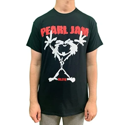 Bild av Henry Tiger Pearl JAM Stickman Tshirt med print, Storlek: XL, Black
