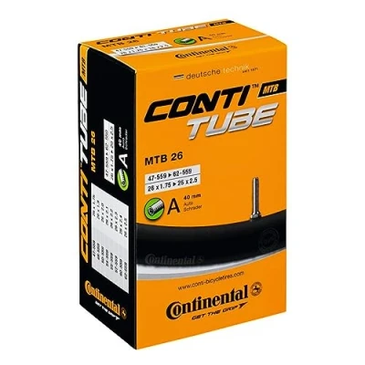Bild av Continental MTB 26 x 1,7 2,5 tum Presta 60 mm lång ventil innerslang