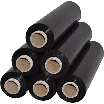 Bild av 6 Rollos mejor de pantalla Stretch 23 my 500 mmx200 m 2,5 kg palé mano Wick Elf Your, color Negro