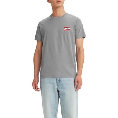 Bild av Levi&#039;s Crewneck Graphic TEE 2 PACK Tshirt bas, Storlek: Medium, Grey/white