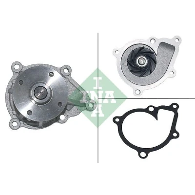 Bild av INA 538 0986 10 Pompe à eau avec joint d&#039;étanchéite pour système dentrainement courroie trapézoïdale nervures HYUNDAI: Kona SUV, KIA: XCeed